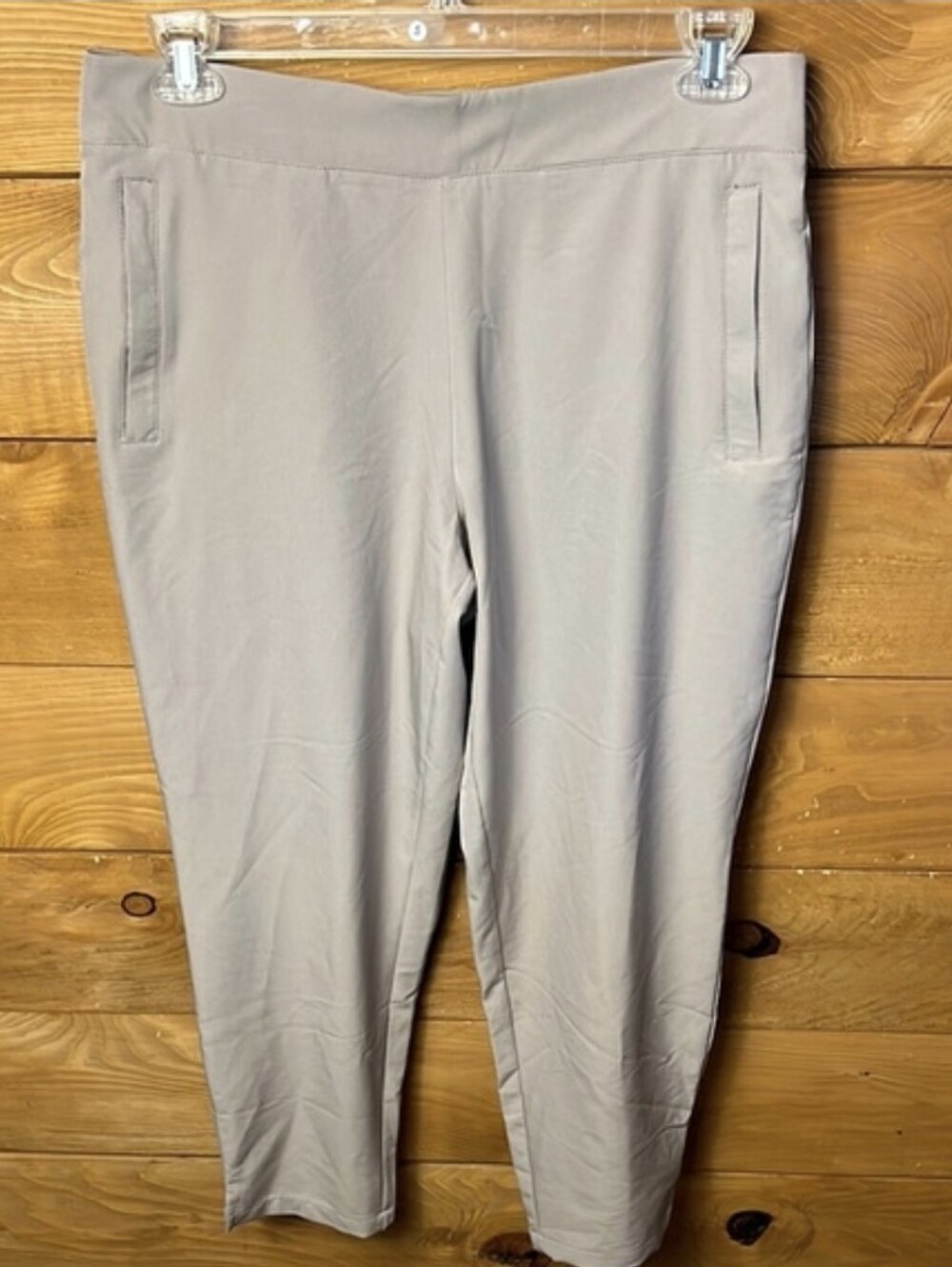Calvin Klein Tan Cropped Pull-On Pants
